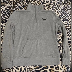 Victoria's Secret Gray Zip-Up Sweater